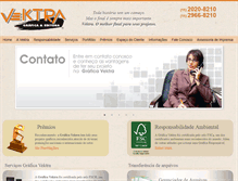 Tablet Screenshot of graficavektra.com.br